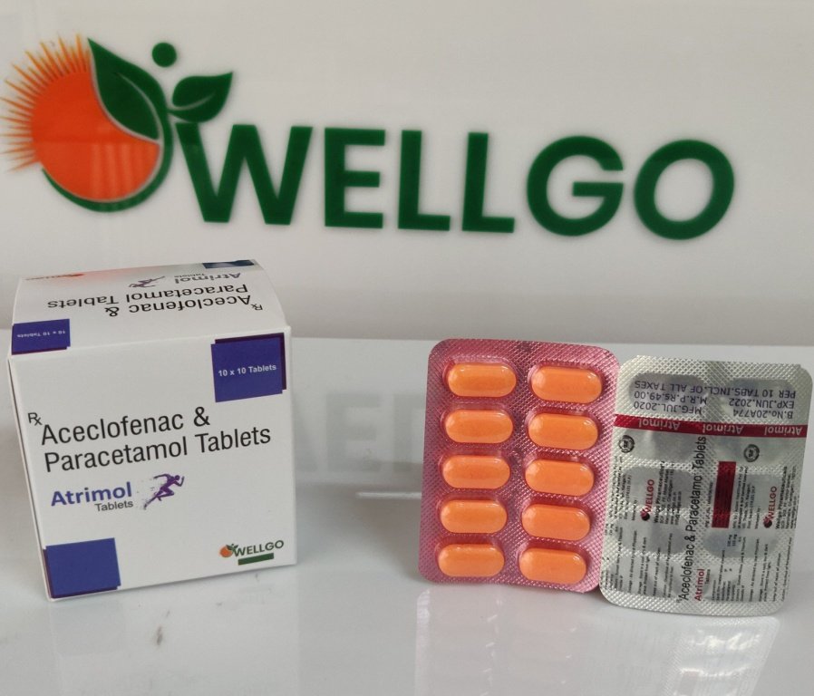 Aceclofenac 100 mg + Paracetamol 325 mg tablets