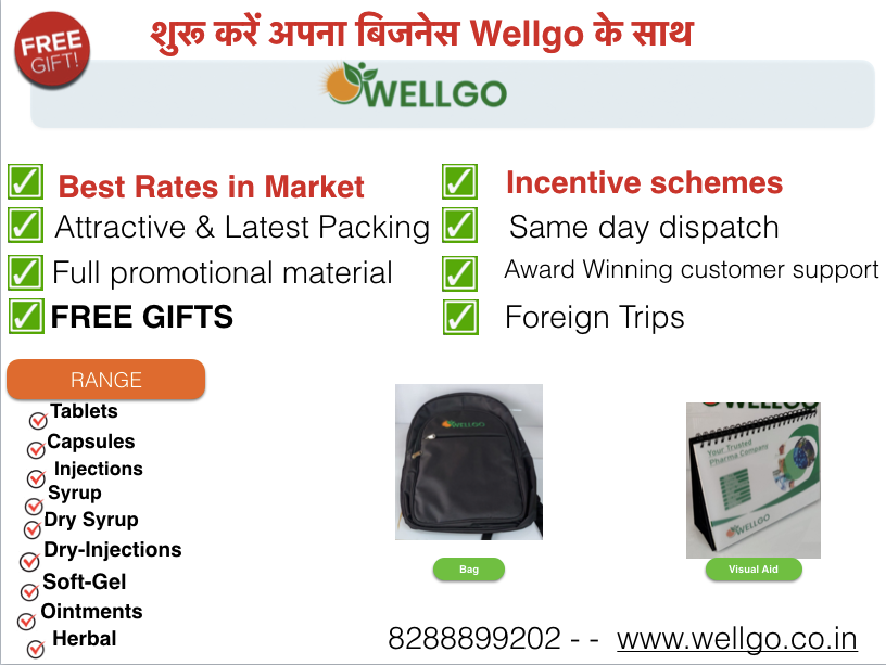 Best PCD Pharma franchise company India – Wellgo Pharma