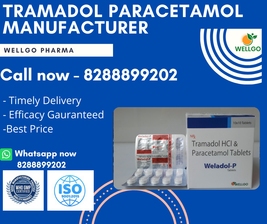 Tramadol paracetamol Tablet manufacturer Supplier in India
